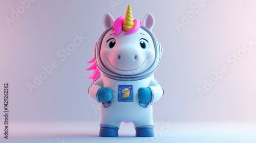 Pastel unicorn figurine childrens gift toy