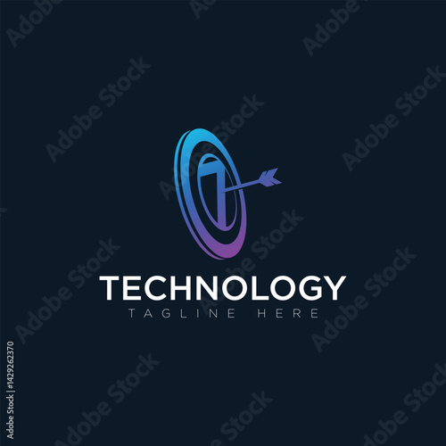 Tachnology logo, tagline here, vector logo, shield