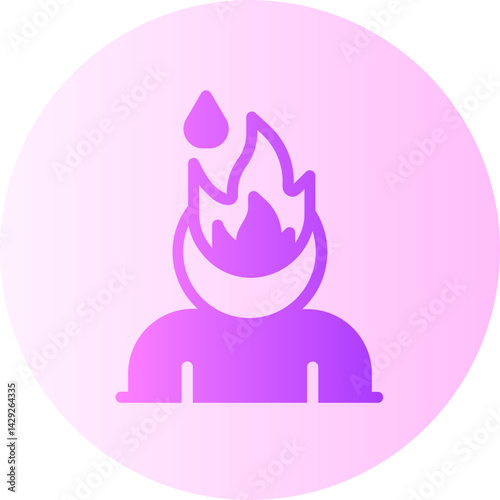 burnout gradient icon