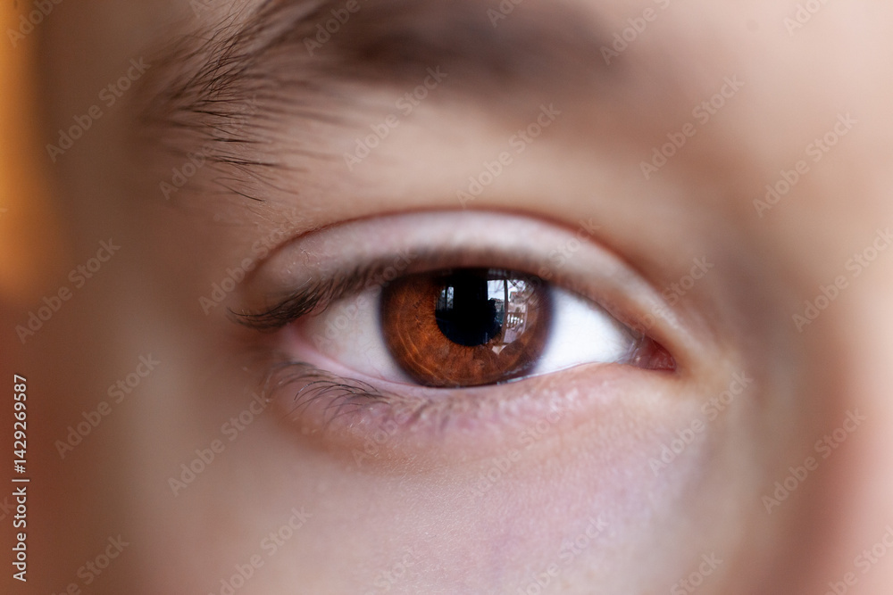 Obraz premium Macro Human Eye Close-Up