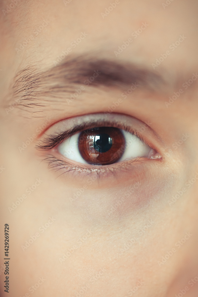 Obraz premium Macro Human Eye Close-Up