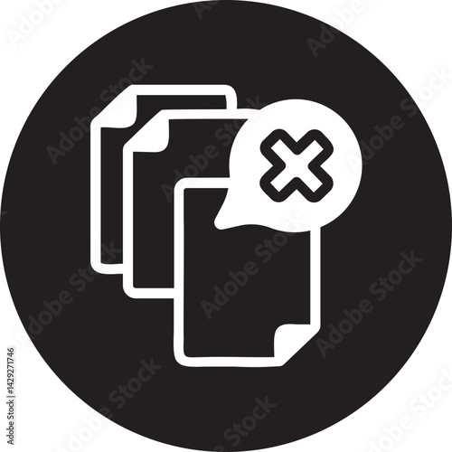 incompetent glyph icon