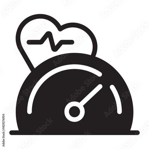 hypertension glyph icon