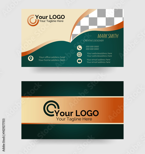 The Corporate Business Card / Clean & Creative Modern Corporate Business Card.