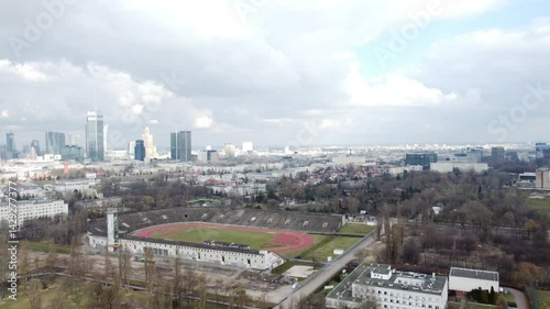 skry stadium and the panorama of warsaw