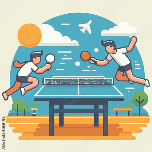 racket, ball, game, sport, table, tennis, play, activity, ping-pong, match, competition, indoor, table tennis, paddle, championship, ping pong, leisure, action, background, tournament, equipment, vect