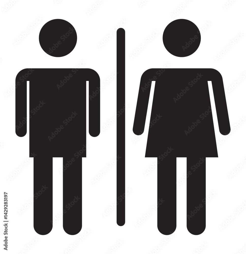 Man and woman icon set. male and female symbol. Girls and boys restroom sign. men and women restroom icon. toilet icon sign symbol. vector illustration. Man and woman icon set. male and female symbol. Girls and boys restroom sign. men and women restroom icon. toilet icon sign symbol. vector illustration.