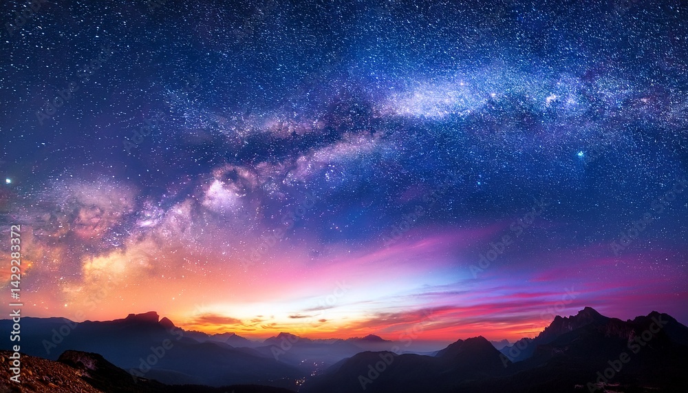 Obraz premium colorful night sky background