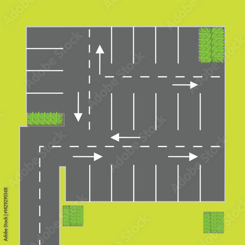 Top View Roads and Highways: