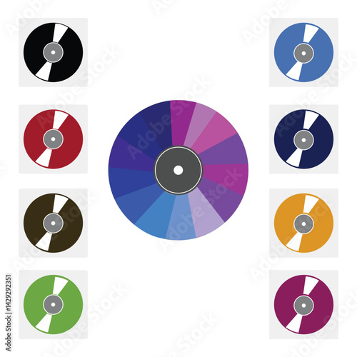 CDs and DVDs Vector