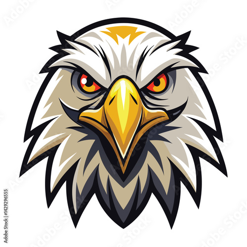 Powerful eagle head illustration (1)