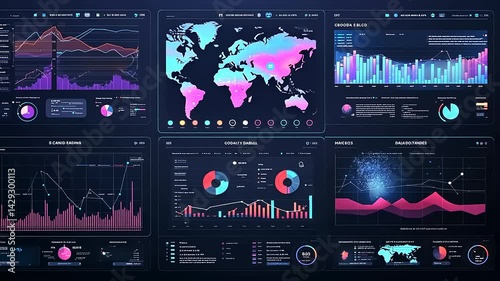 Data Visualization Trends with Colorful Graphs and Maps
