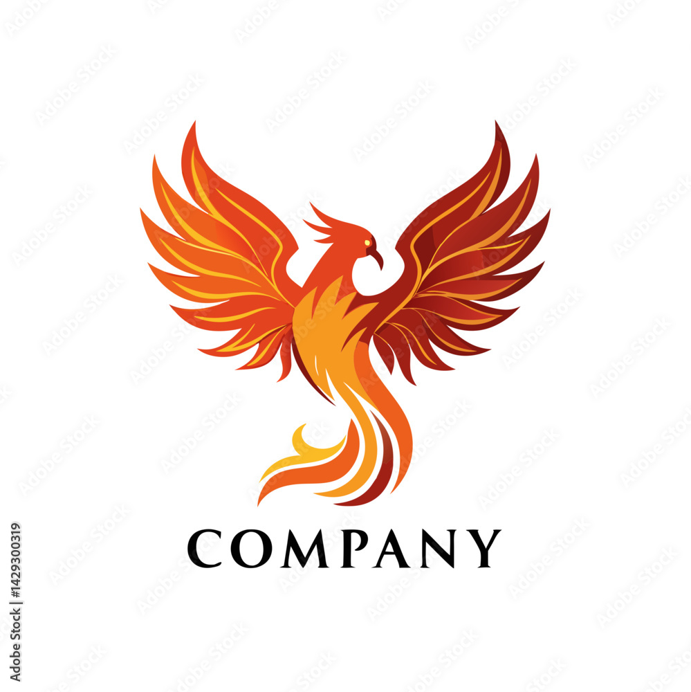 Fototapeta premium Phoenix logo Design template
