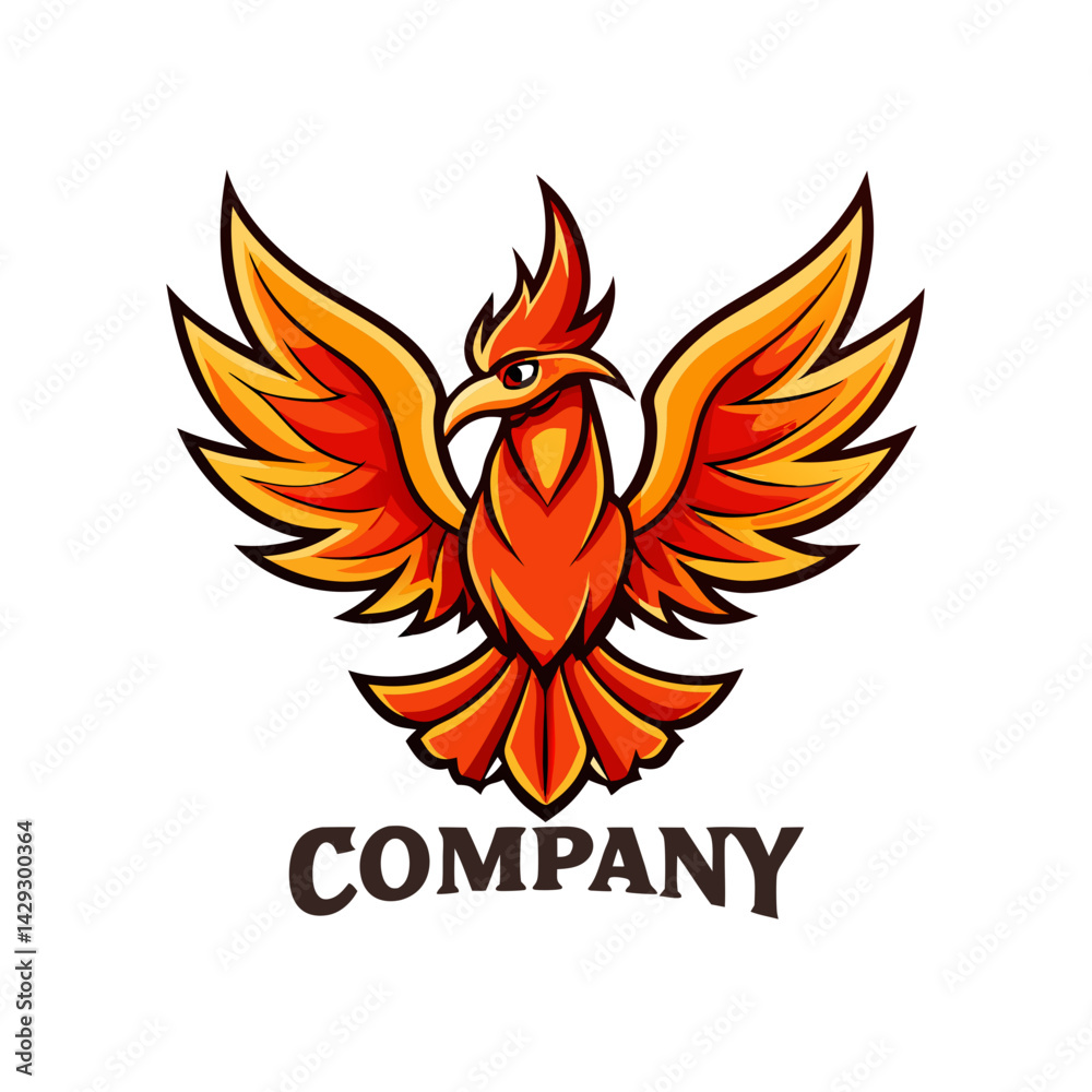 Fototapeta premium Phoenix logo Design template