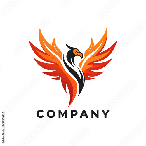 Phoenix logo Design template
