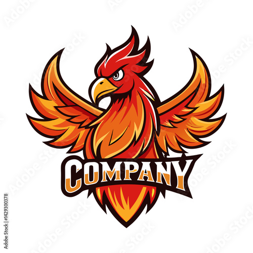 Phoenix logo Design template