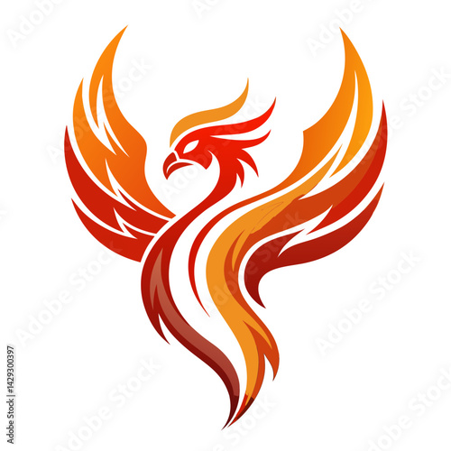 Phoenix logo Design template
