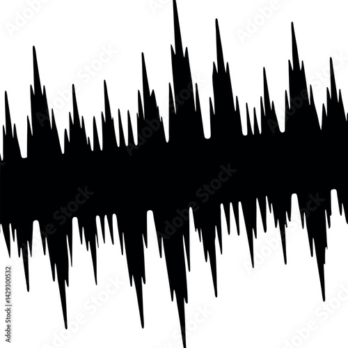 energy wave, depicting intense rhythm and frequency in a visually striking and bold design