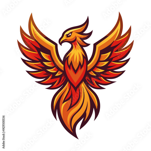 Phoenix logo Design template