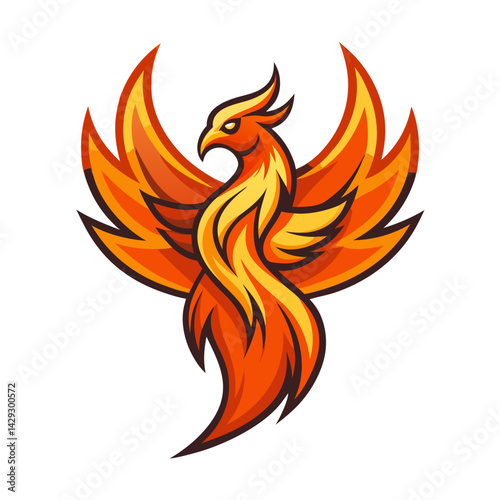 Phoenix logo Design template