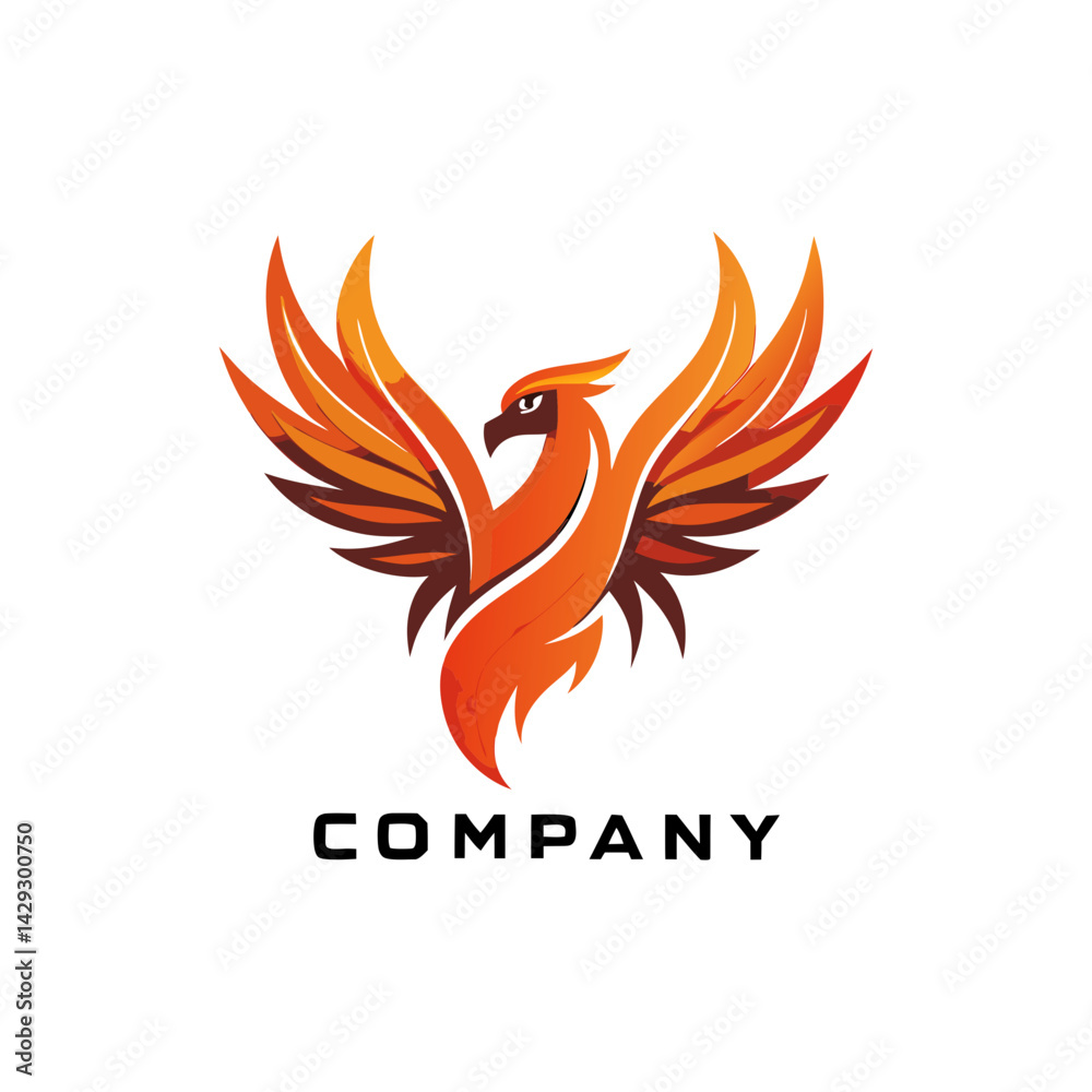 Obraz premium Phoenix logo Design template