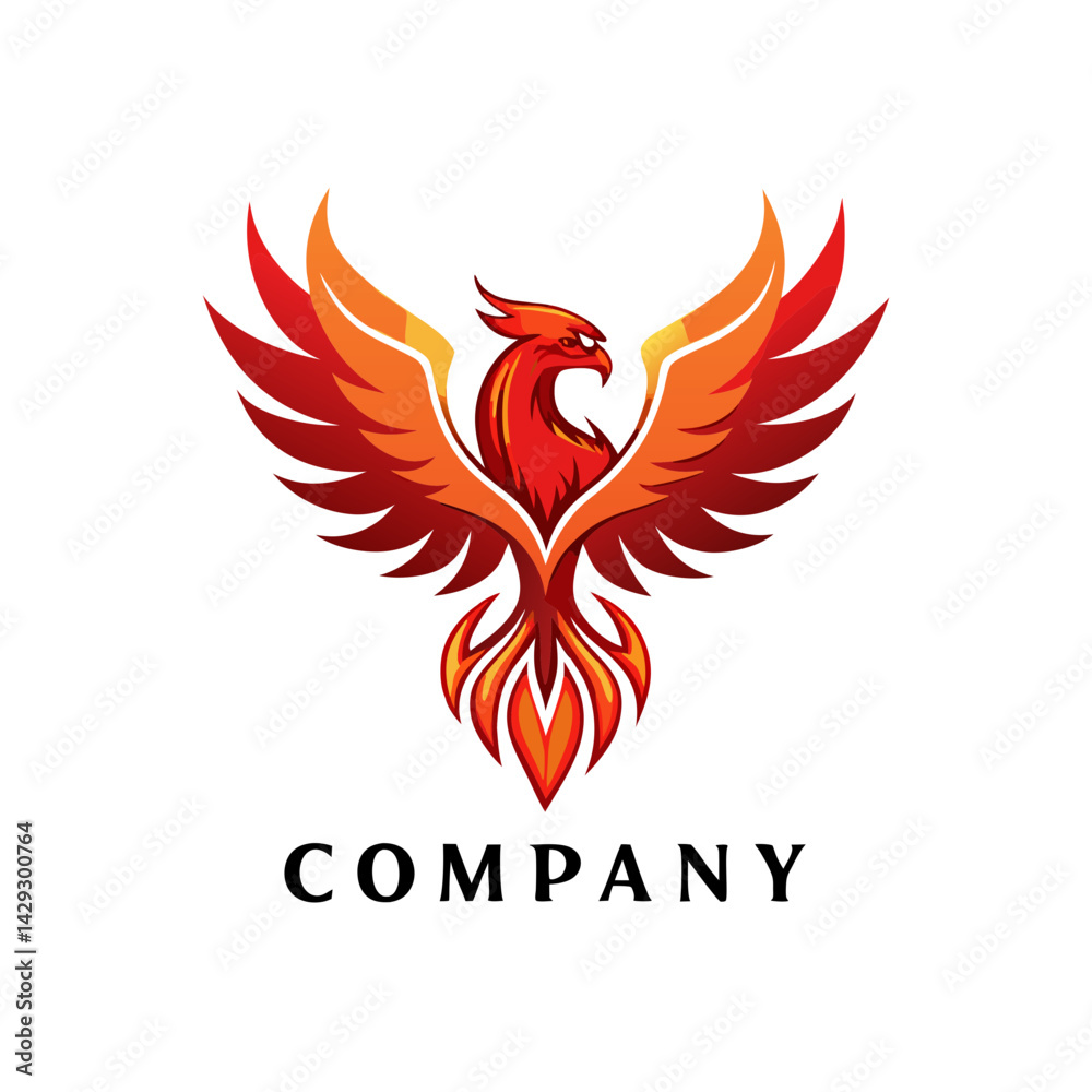 Fototapeta premium Phoenix logo Design template