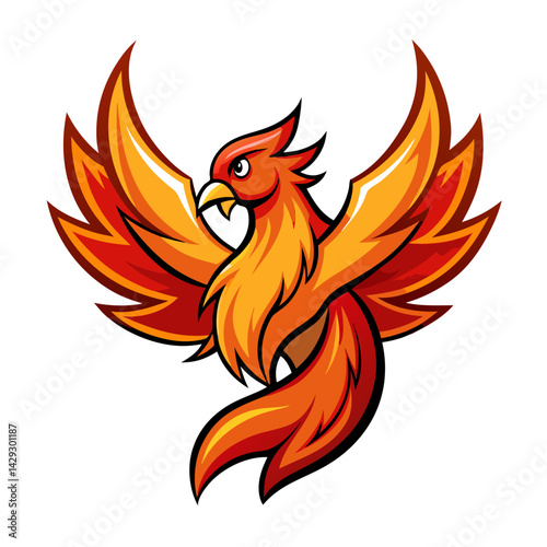 Phoenix logo Design template