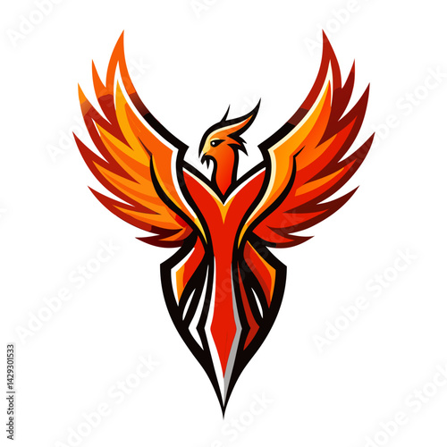 Phoenix logo Design template