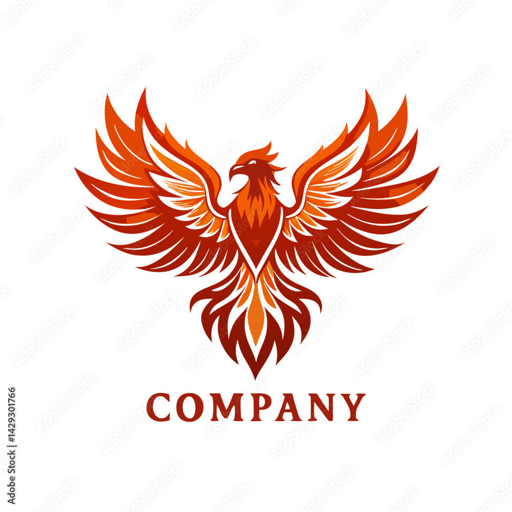 Fototapeta premium Phoenix logo Design template