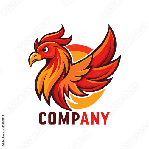 Phoenix logo Design template