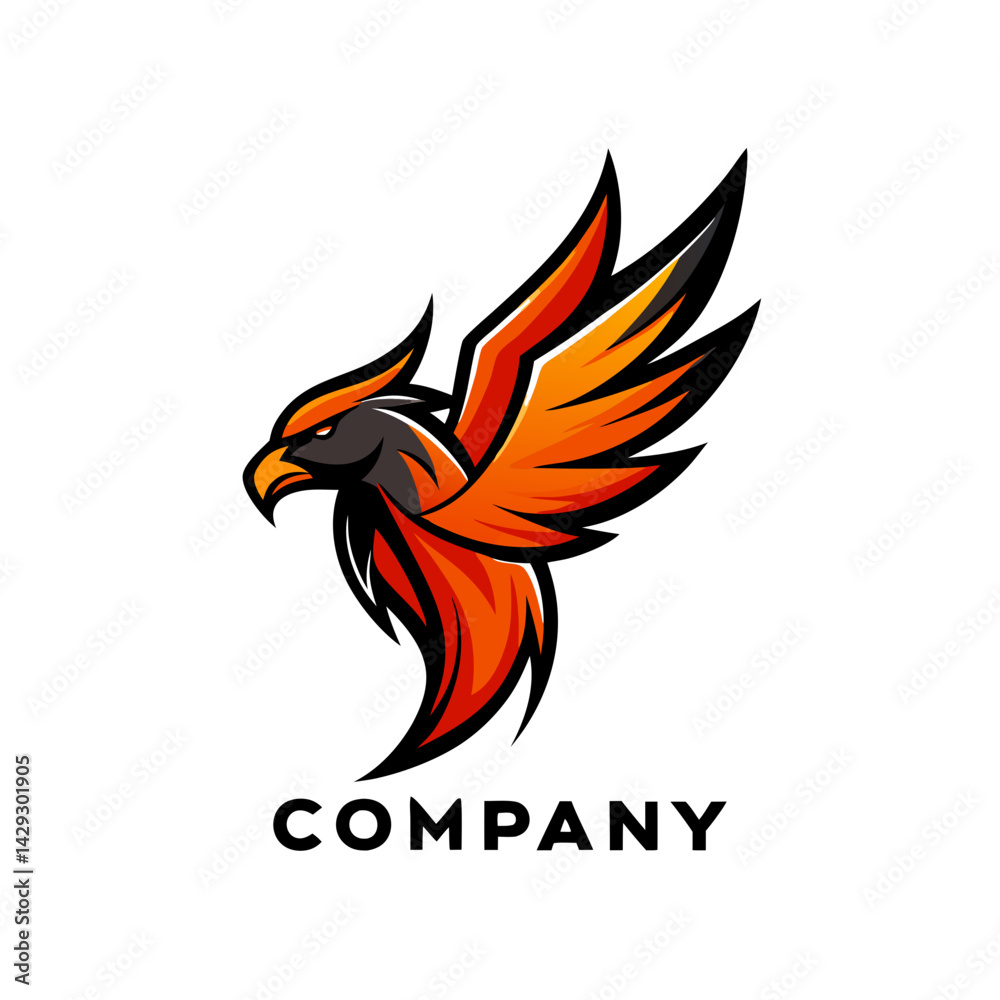 Obraz premium Phoenix logo Design template