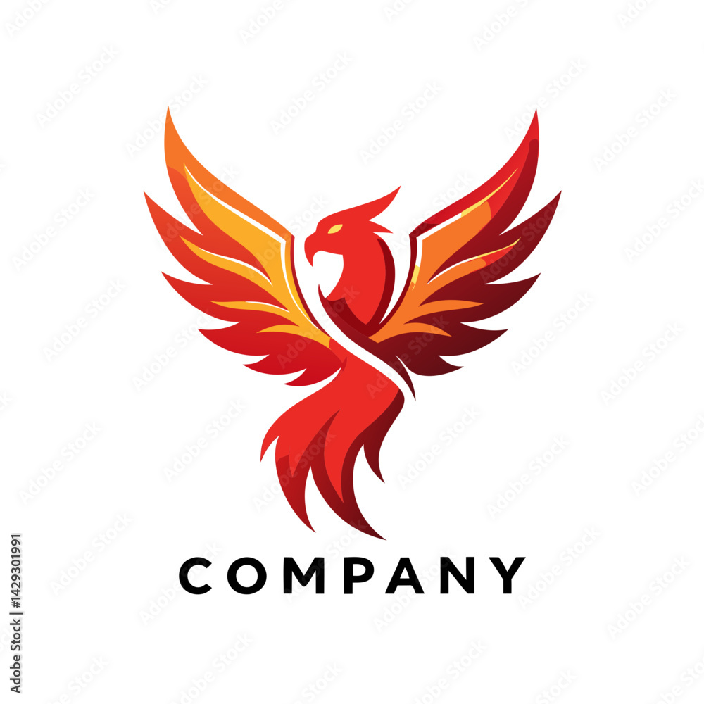 Fototapeta premium Phoenix logo Design template