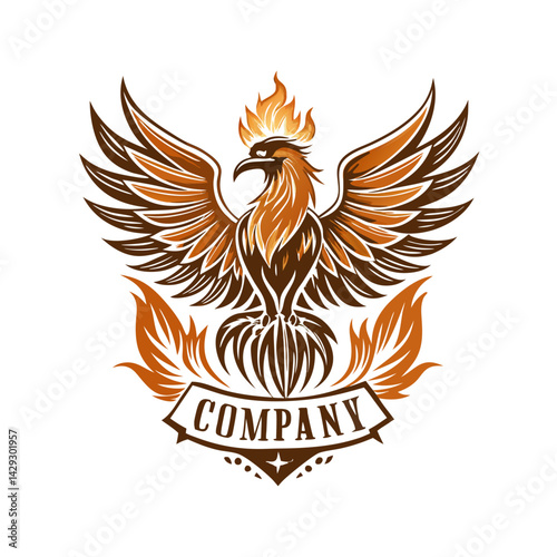 Phoenix logo Design template