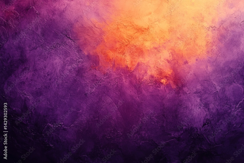 Fototapeta premium Artistic smoky effect on purple orange.