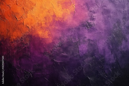 Wallpaper Mural watercolor brushstrokes.orange and purple style. Torontodigital.ca
