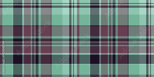 Wallpaper Mural Elegant mint green and mauve plaid pattern.  Perfect for textile designs, website backgrounds, or fashion projects.  Subtle texture adds depth and sophistication. Torontodigital.ca