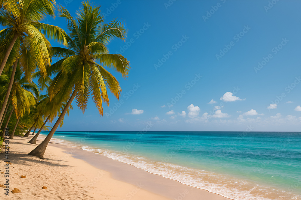 Obraz premium palm tree on the beach