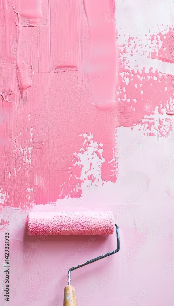 Soft Pastel Pink Nursery Wall Painting: Perfect Finish for a Refreshing Interior Design