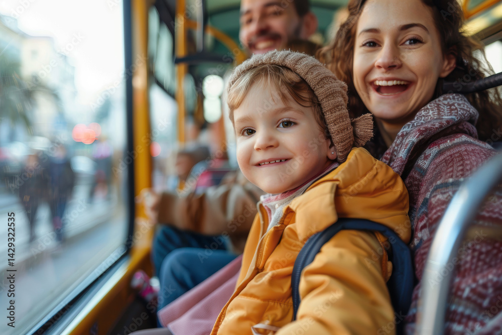 Family Enjoying Tram Ride: Embracing the Joy of Public Transport Travel