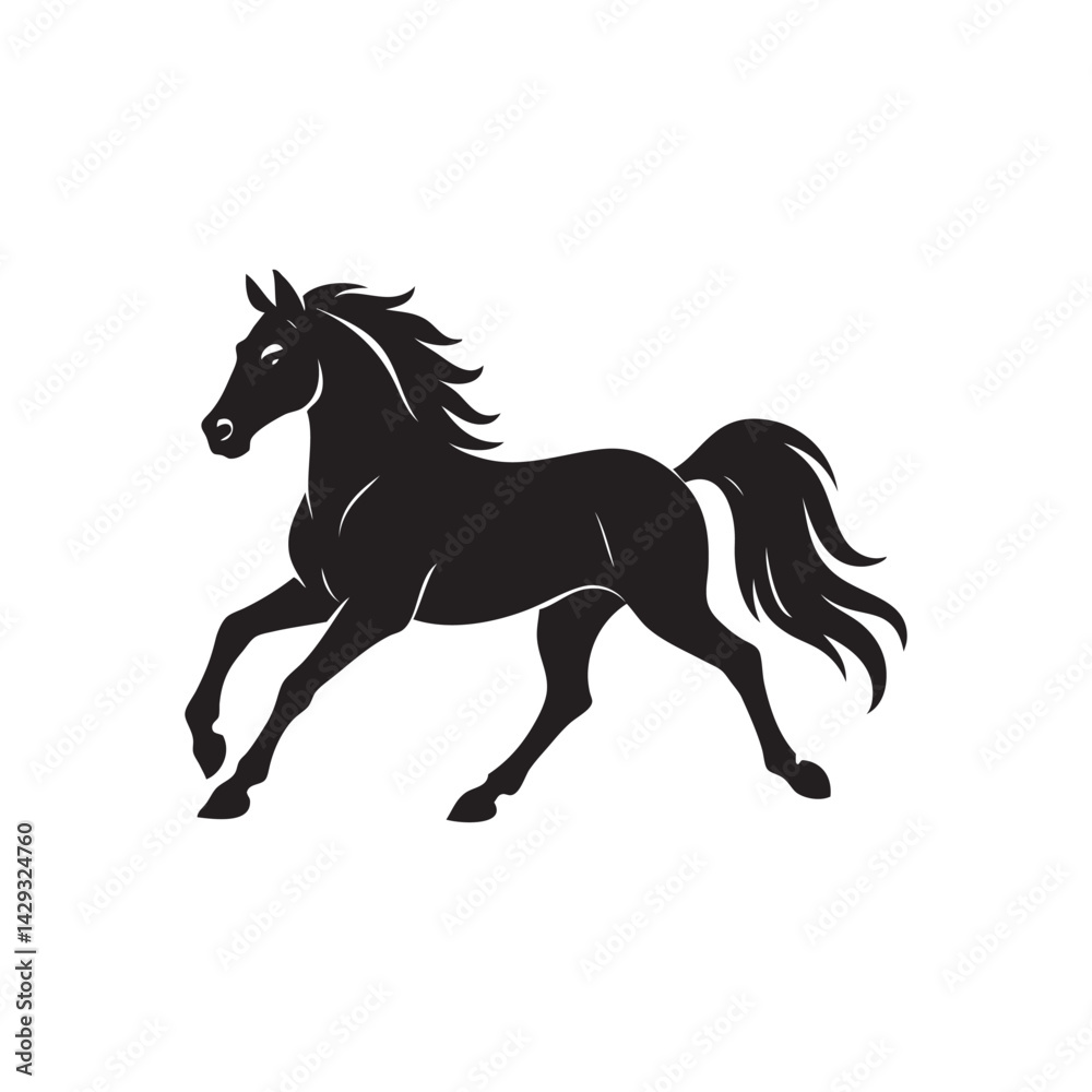 Obraz premium horse vector illustration