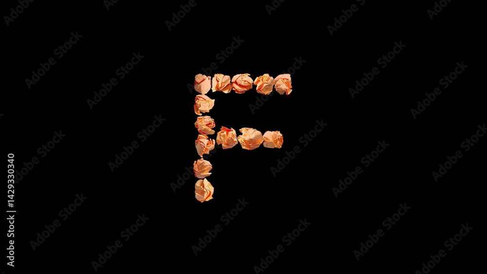 Paper Ball Letters and Numbers Animation Paper Ball Letters and Numbers Animation