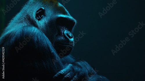Obraz na płótnie A Gorilla's Chest w salonie