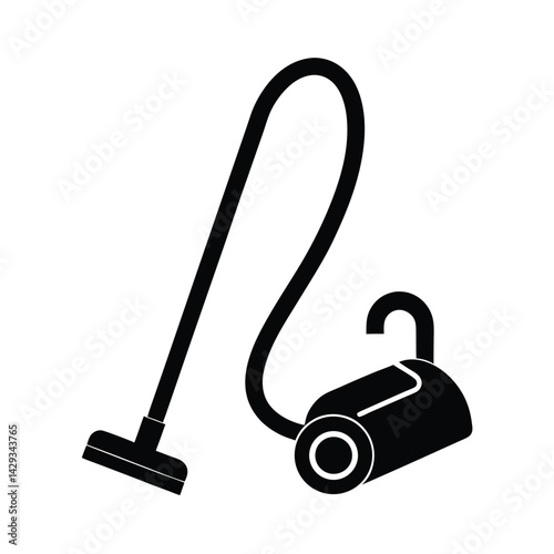 vacuum cleaner icon cord vector art