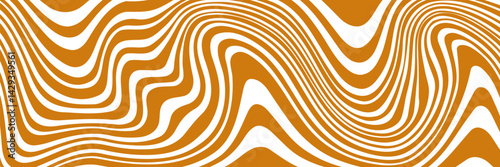 Vector Seamless Border with Flowing Salted Caramel. Abstract Sweet Texture. Creative Food Background for Packaging Design and Advertisement. eps 10