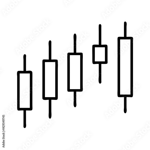 Candlestick chart analysis for stock market trading and financial investment strategies and trends
