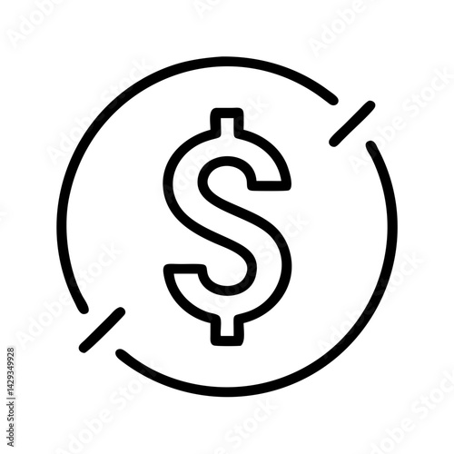 No money icon vector illustration concept for finance and business no cost symbol design element