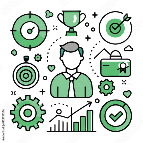 Finance icon set. Containing loan, cash, saving, financial goal, profit, budget, mutual fund, earning money and revenue icons. Solid icons collection.