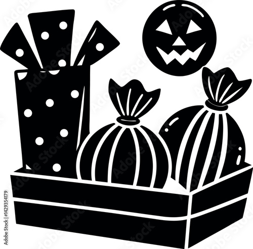 Candy Set With Halloween Wrapping