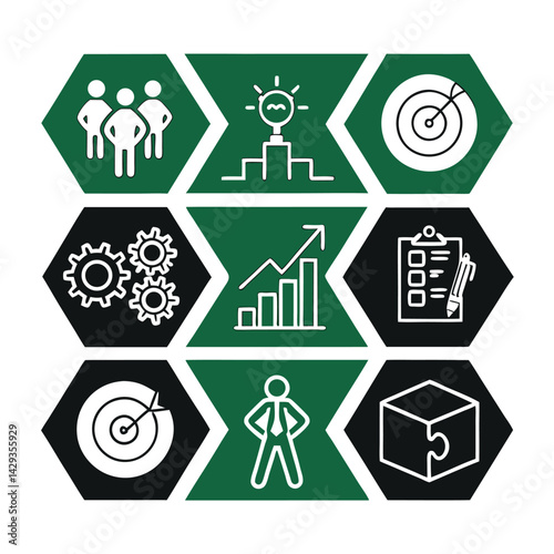 Finance icon set. Containing loan, cash, saving, financial goal, profit, budget, mutual fund, earning money and revenue icons. Solid icons collection.