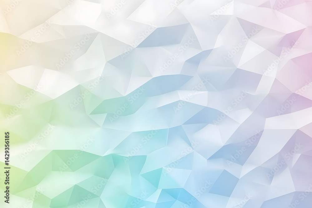 Fototapeta premium Abstract Pastel Low Poly Background Texture